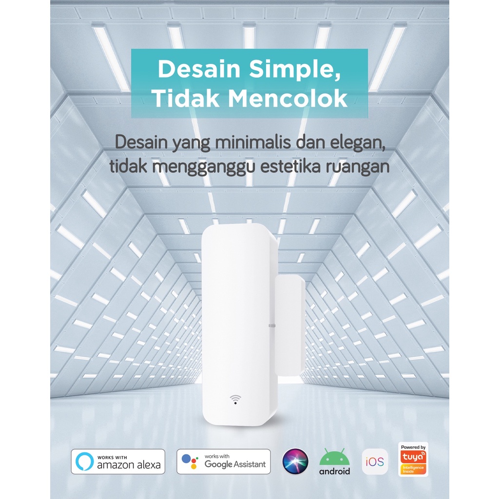 BARDI Smart Home WIFI Window &amp; Door Sensor - Tidak perlu Hub