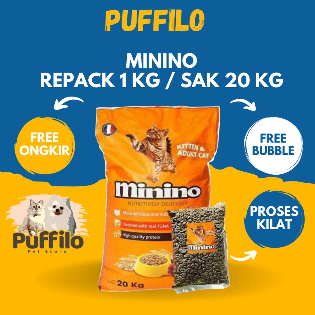 MININO ADULT AND KITTEN CAT REPACK 1KG