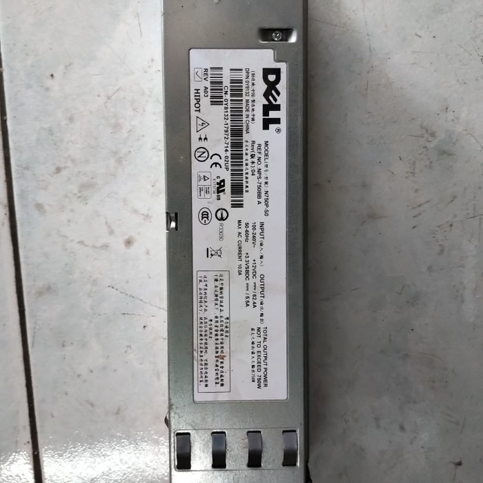 power supply psu n750p-S0 dell poweredge 2950