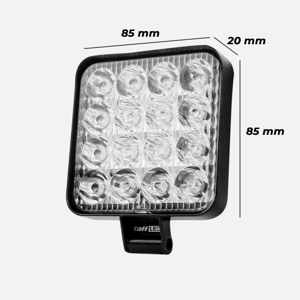 Floodlight LED Foglamp Mobil 30 Degree IP68 Cool White 48W aksesoris mobil burnhilda