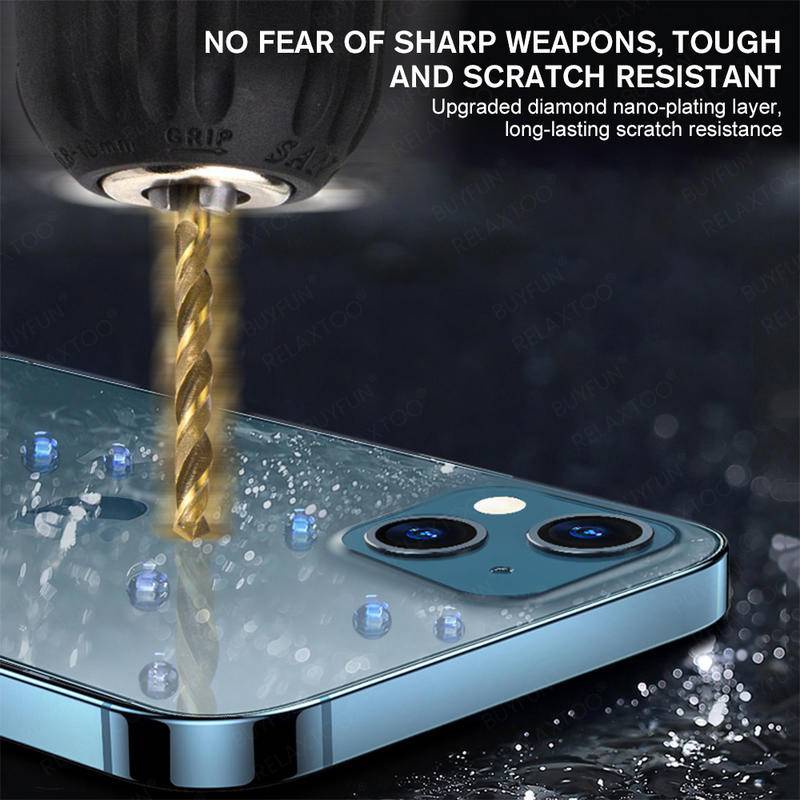 Front Back Cover protector Tempered Glass Untuk Iphone14 13 12 11 Pro MAX Plus Pelindung Layar Mini Untuk iPhone 14Plus 13Mini 12Mini 9H Clear