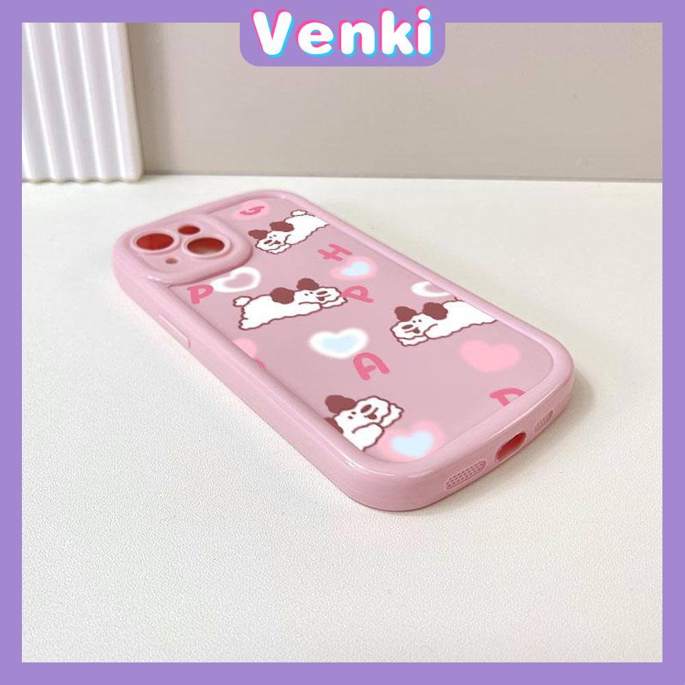 Case for iPhone 11 Soft TPU Glossy Round Edges Case Cute Cartoon Dog Camera Protection Shockproof For iPhone 14 13 12 11 Pro Max 7 8 Plus X XR