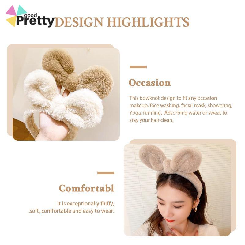 Dasi kupu-kupu Ikat Kepala Cuci Muka Wanita Headband Makeup atau Cuci Motif Imut dan Lucu Model Korea - PD