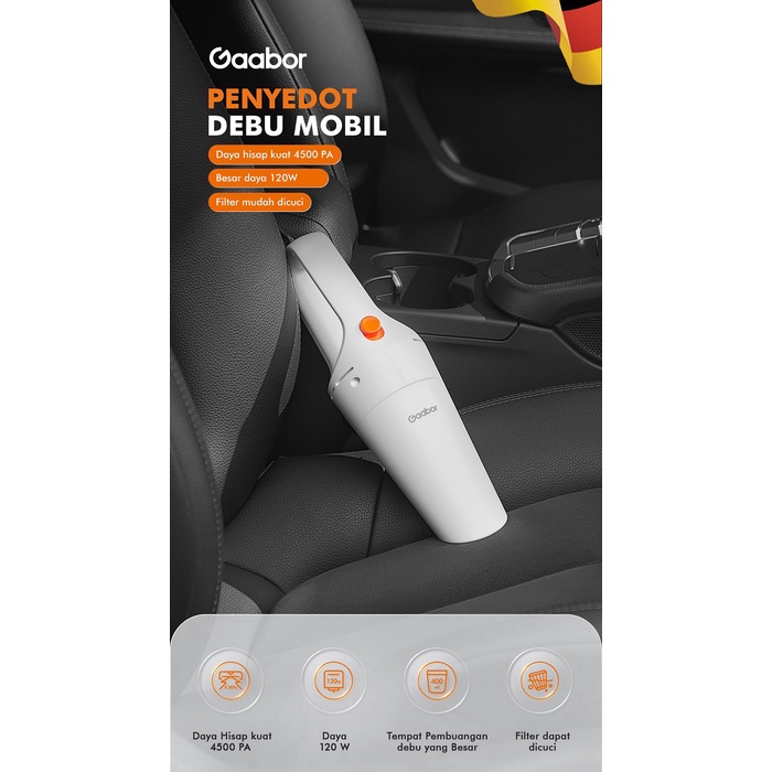 Gaabor Mini Car Vacuum Cleaner Penyedot Debu Mobil /GVCC-M4A1