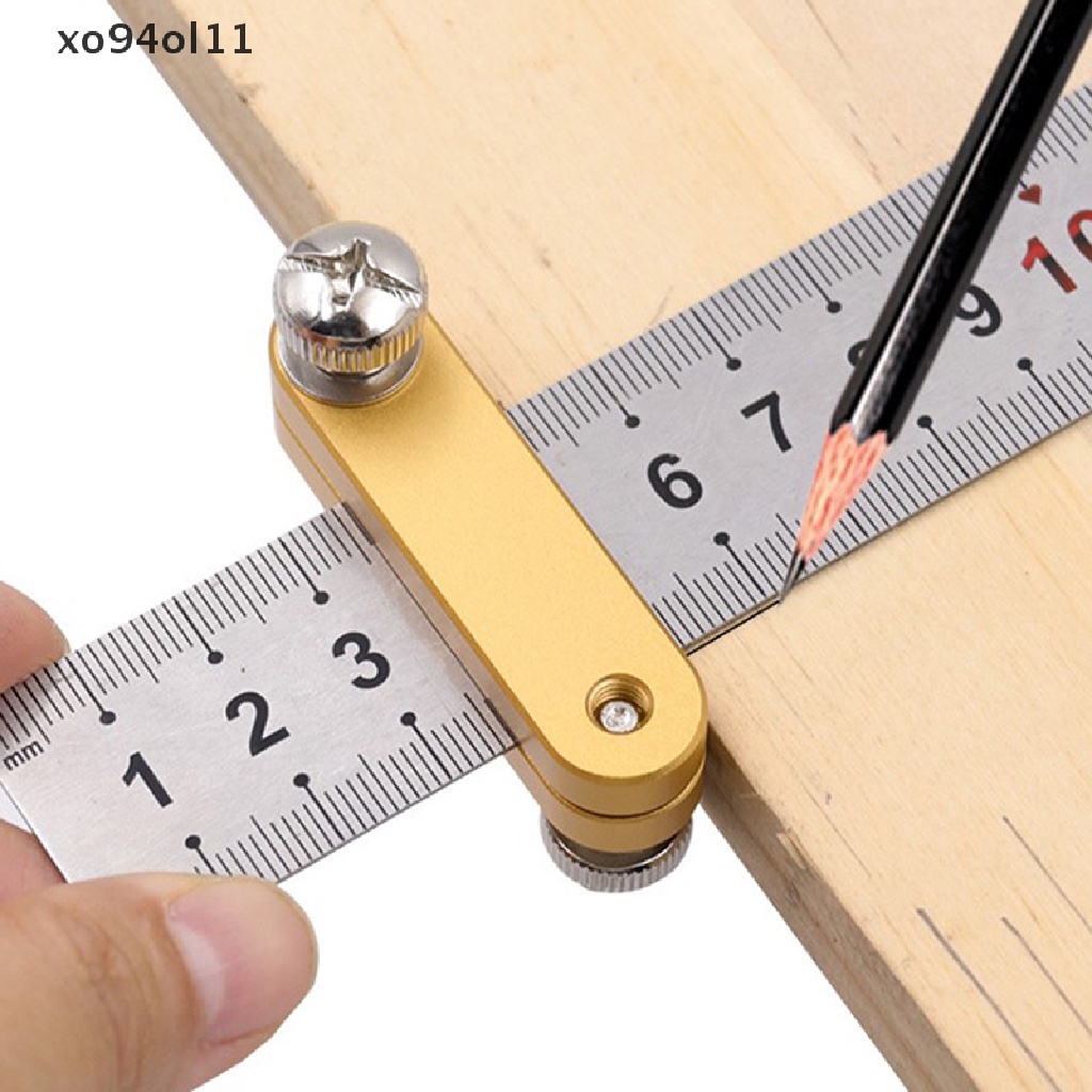 Xo Penggaris Baja Blok Posisi Woodworking Scribe Drawing Mark Line Gauge OL