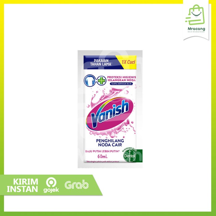 Vanish Penghilang Noda Pakaian Sachet - 60ml