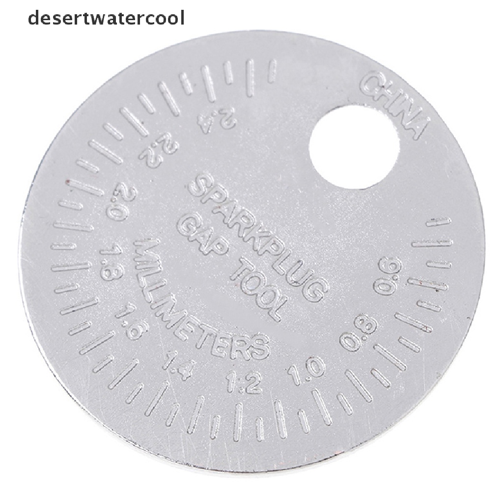 Deid 1PC 0.6-2.4mm Range Coin-Type Spark Plug Gage Gap Tool Feeler Spark Plug Gap Measurement Tool Martijn