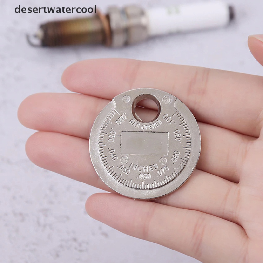 Deid 1PC 0.6-2.4mm Range Coin-Type Spark Plug Gage Gap Tool Feeler Spark Plug Gap Measurement Tool Martijn