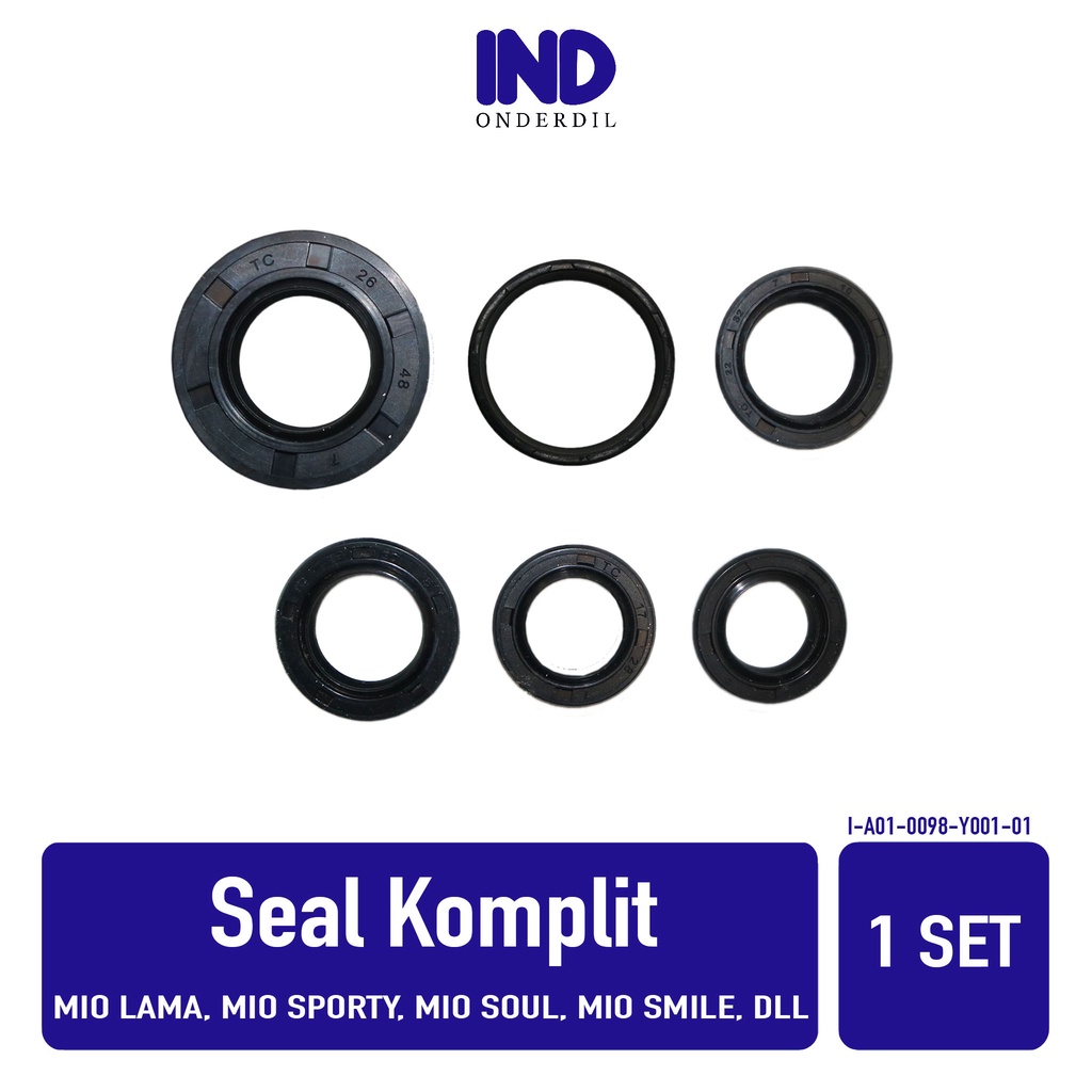 Sil Komplit Mio Lama Sporty Soul Smile &amp; Nouvo Old Z &amp; Fino Seal Oli Oil Assy Set Kit Komplet Lengkap