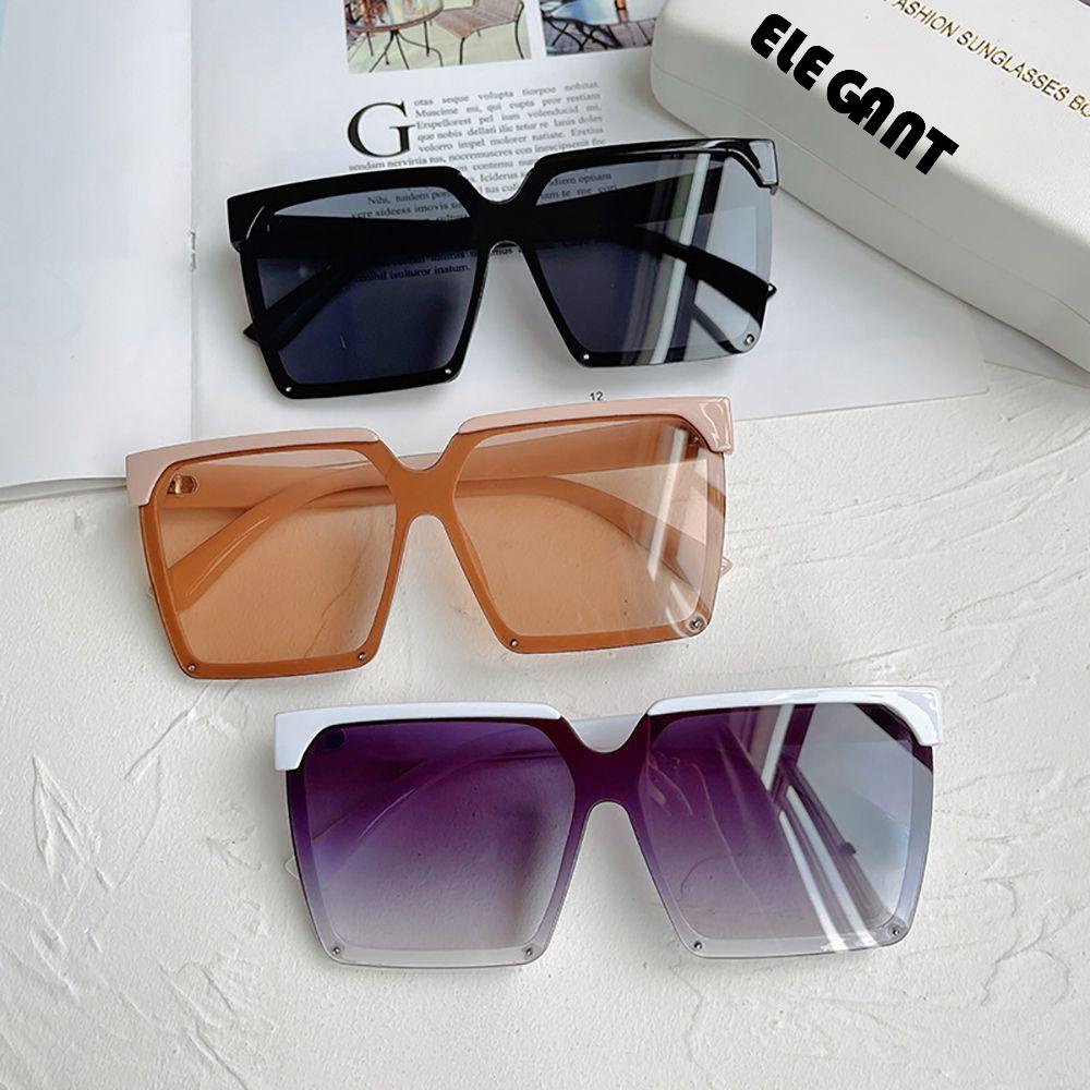 [Elegan] Square Sunglasses Eye Glasses Anti Radiasi Untuk Wanita Kacamata Perlindungan Bingkai Besar UV400 Wanita Korea Kacamata Anti Radiasi Untuk Wanita Sale Eyewear Women Glasses