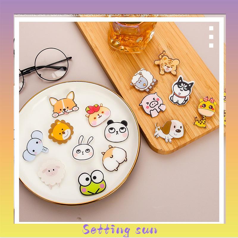 Pin Akrilik Lucu Aksesoris Seri (Animal) untuk Tas Cute Pin Brooch Pin Bros Acrylic Korean Style TN