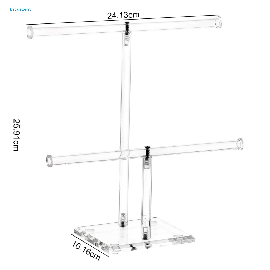 Lilyscent Acrylic Jewelry Organizer Rak Perlengkapan Toko Perhiasan Kalung Bangle Cincin Show Holder Dilepas