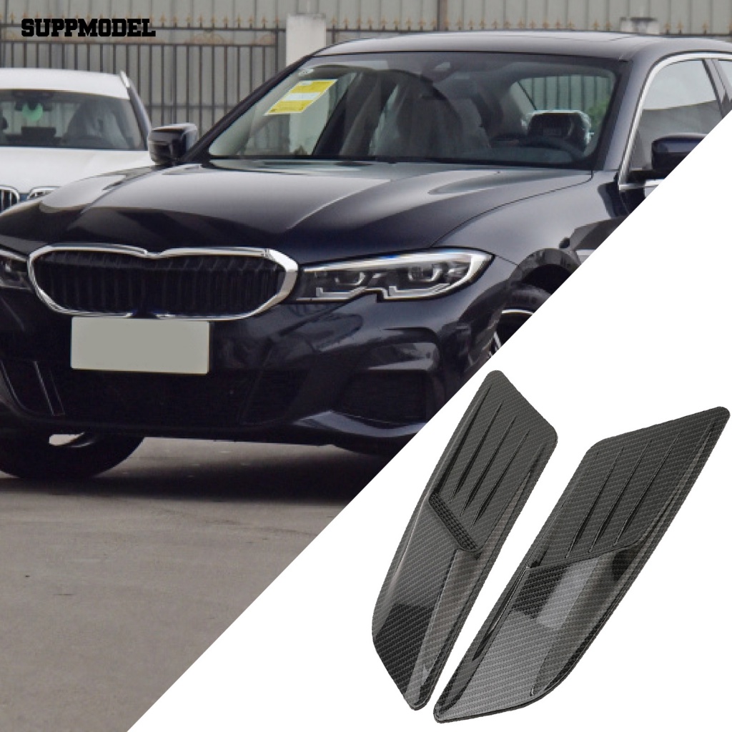 Suppmodel 2Pcs Exterior Air Outlet Frame Trim Untuk Kendaraan Dekoratif Aliran Udara Intake Cover Indah