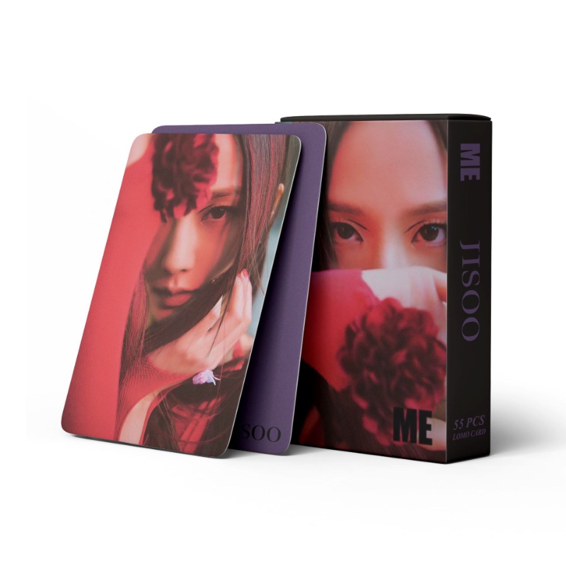 55pcs Kartu Foto KPOP Blackpink JISOO ME Album Baru FLOWER Lomo Card HD Collection Blackpink