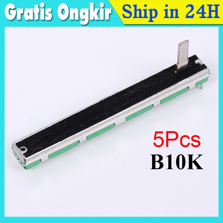 5pcs Potentiometer Slide Lurus Ganda 75mm fader mixer 10k B103 original Mixer Yamaha Behringer sound