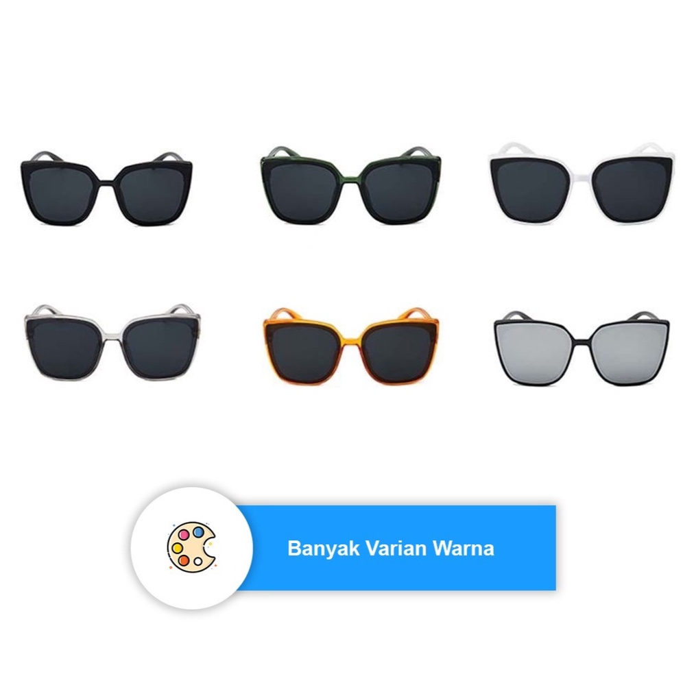 Kacamata Hitam Sunglasses Unisex Fashion Korea untuk Pria dan Wanita