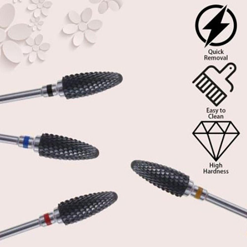 R-FLOWER Mata Bor Kuku Nail Art Tools Pedicure Pembersih Kutikula Untuk Giling Listrik|Kepala Gerinda