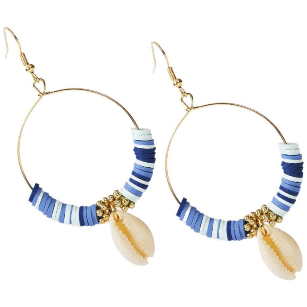 R-flower 1pasang Shell Earrings Kreatif Stud Earrings Perhiasan Fashion Drop Earrings