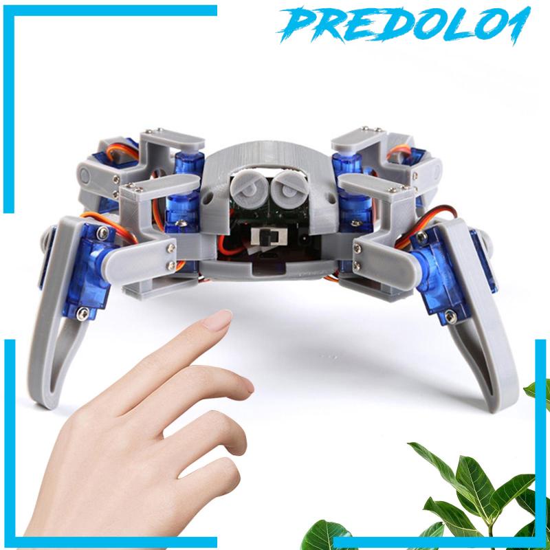 [Predolo1] Kit Robot Spider Segi Empat Pemrograman Elektronik Mainan DIY Untuk Hadiah Ulang Tahun