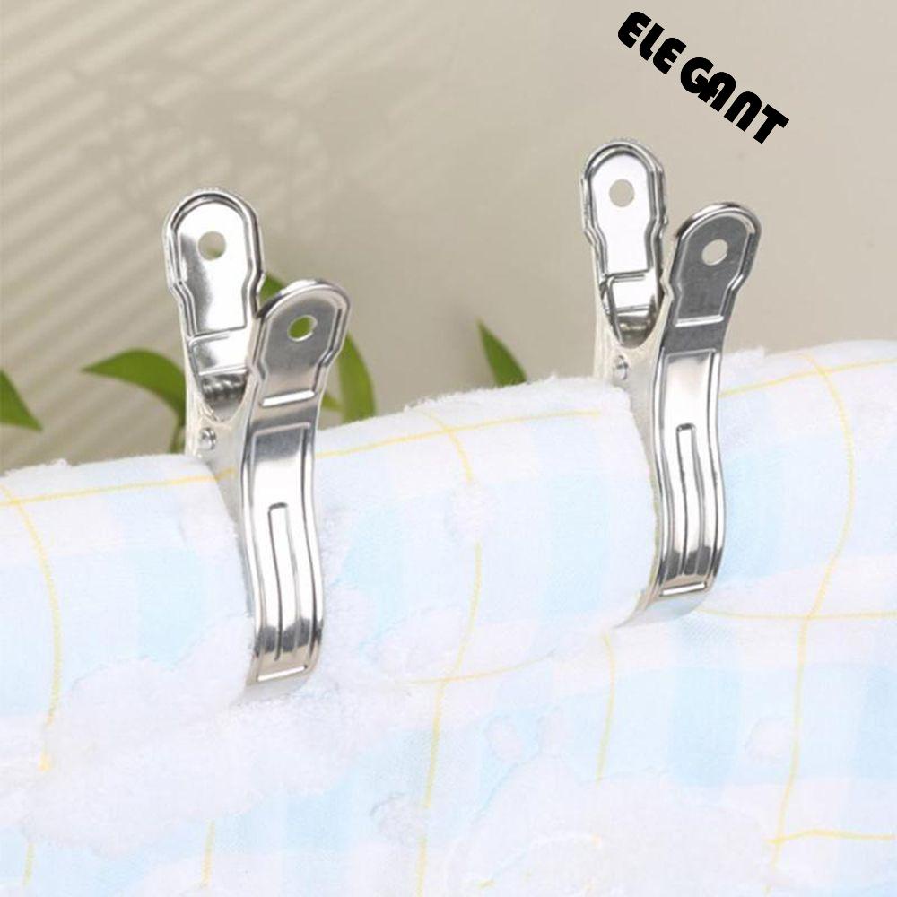 [Elegan] Jepitan Tahan Angin Pin Dapur Rumah Tangga Pemegang Laundry Organisasi Sealing Clips