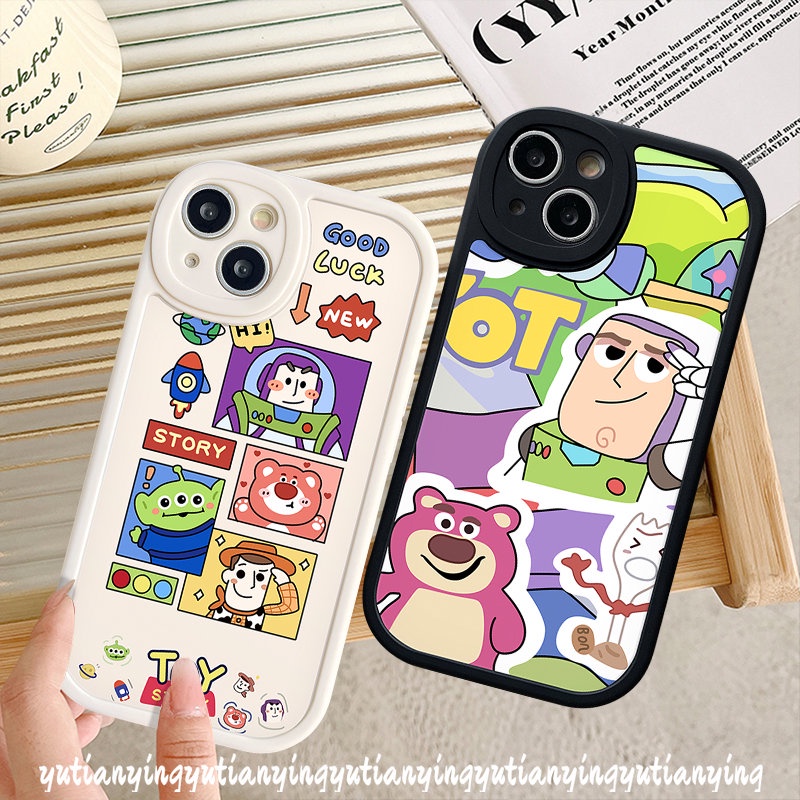 Case Kartun Oppo A17K A74 A78 A96 A58 A7 A55 A12 A17 A15 A57 A95 A1K A16K A3S A77s A16 A54 A5 A9 A5s Reno 5F 7 8 5Z 5 8T 7Z A16E A31 A76 A16s Toy Story Lucu Manyo Sarung Soft Cover