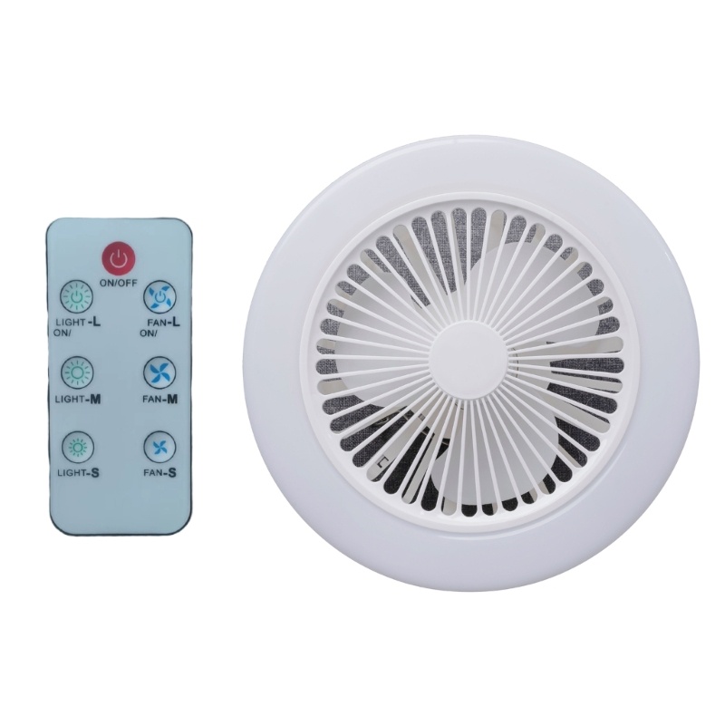 Vivi Kipas Angin Plafon Remote Control 2800mAh Dengan 3gear Lampu LED USB Camping Fan 9inch