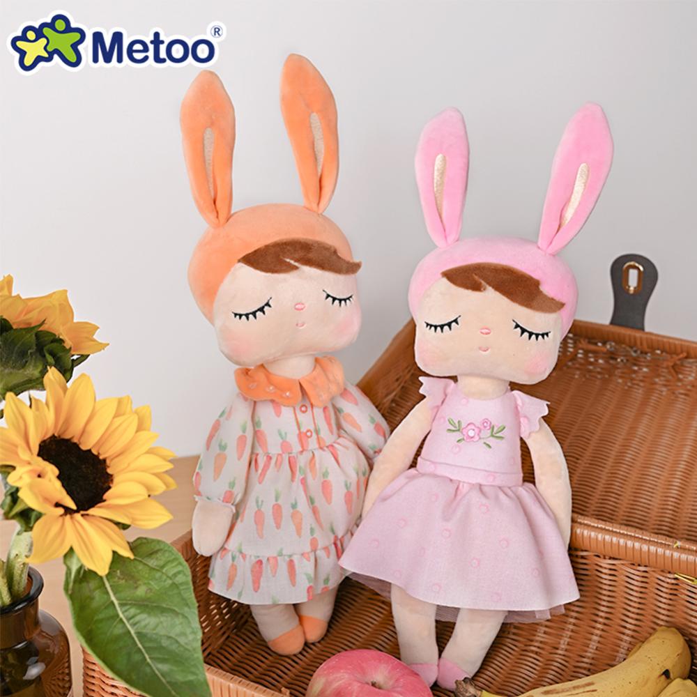Timekey Metoo Angela Pastoral Gaya Boneka Mainan Mewah Untuk Anak Perempuan Bayi Ulang Tahun Lucu Princes Doll Dengan Dress Stuffed Toys Untuk Anak B1D8
