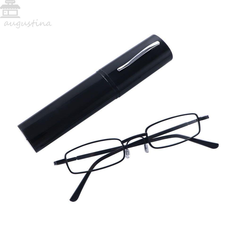 Agustinina Kacamata Baca Pria Unisex Tua Kantor Ultralight Spectacles Glasses Aksesoris Pelindung Mata Anti Blue Light Glass