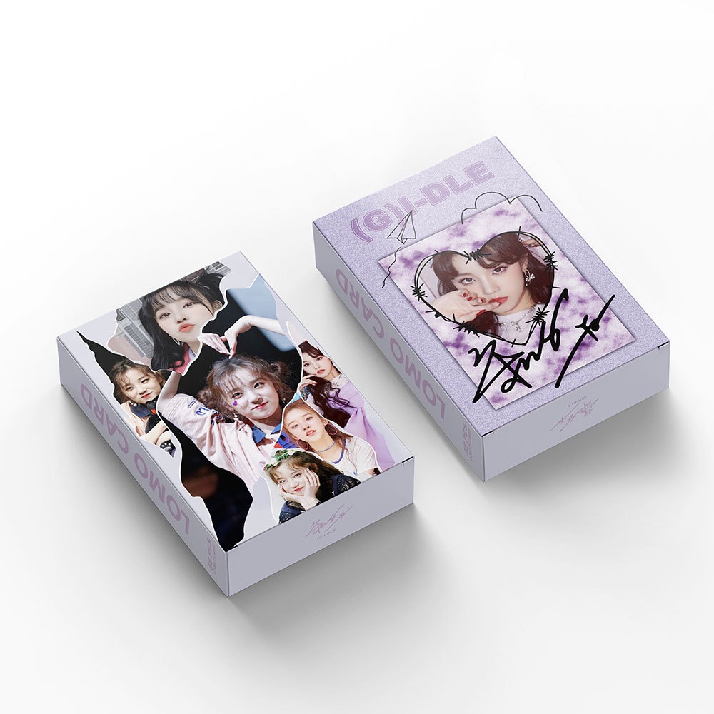 55pcs/box YUQI (G) I-DLE Photocards Khusus Solo Album Foto Kartu Lomo GIDLE Kpop Postcards