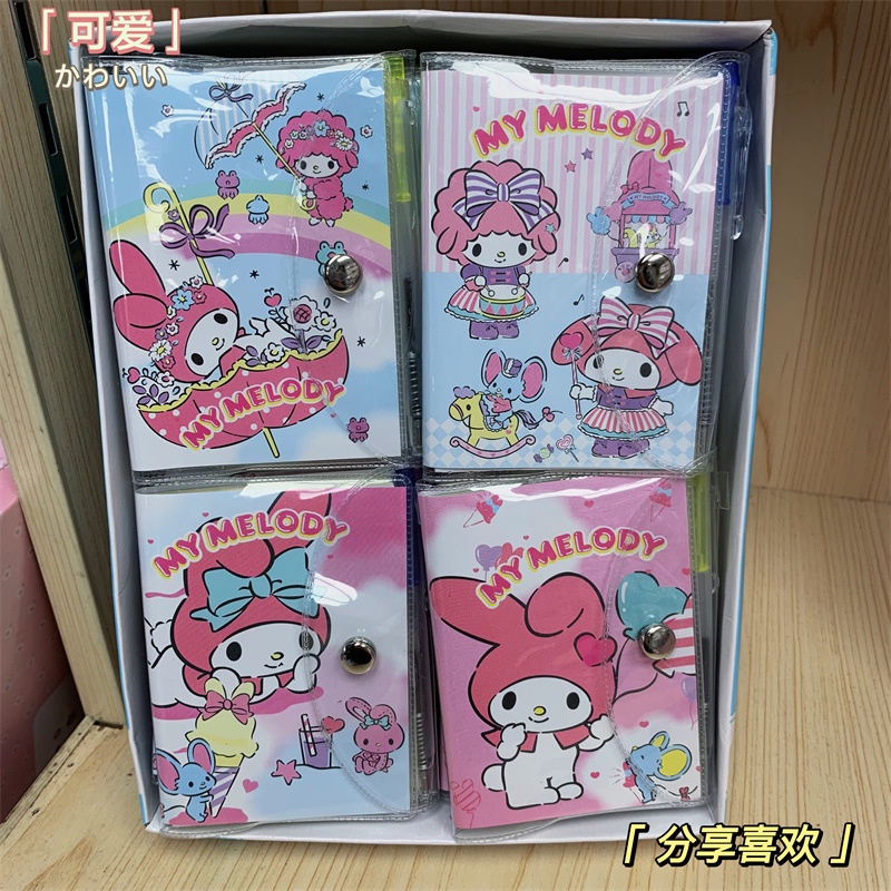 free pulpen buku notes kecil sanrio cinnamoroll kuromi melody / Notebook sanrio set pulpen