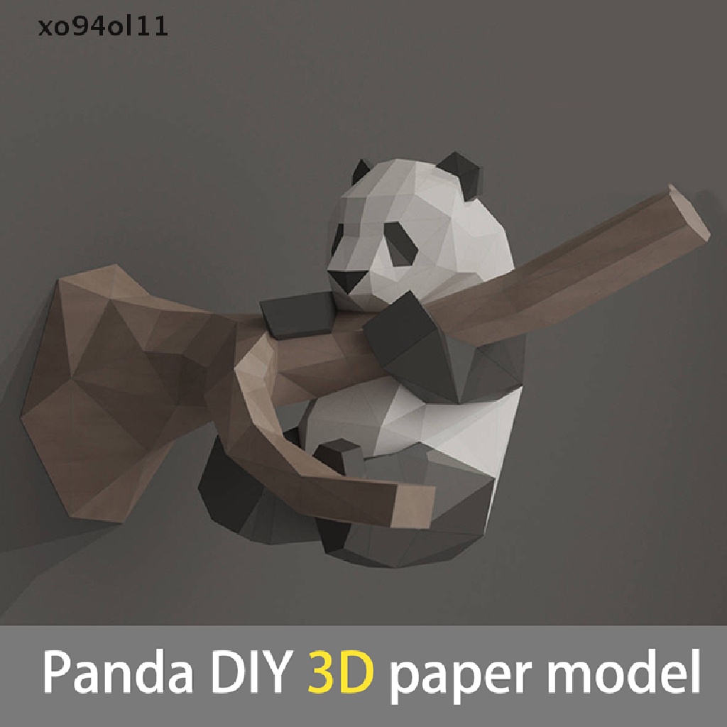 Xo Panda Kertas 3D DIY Bahan Alat Peraga manual Mainan Hias Indah Untuk Hadiah Anak OL