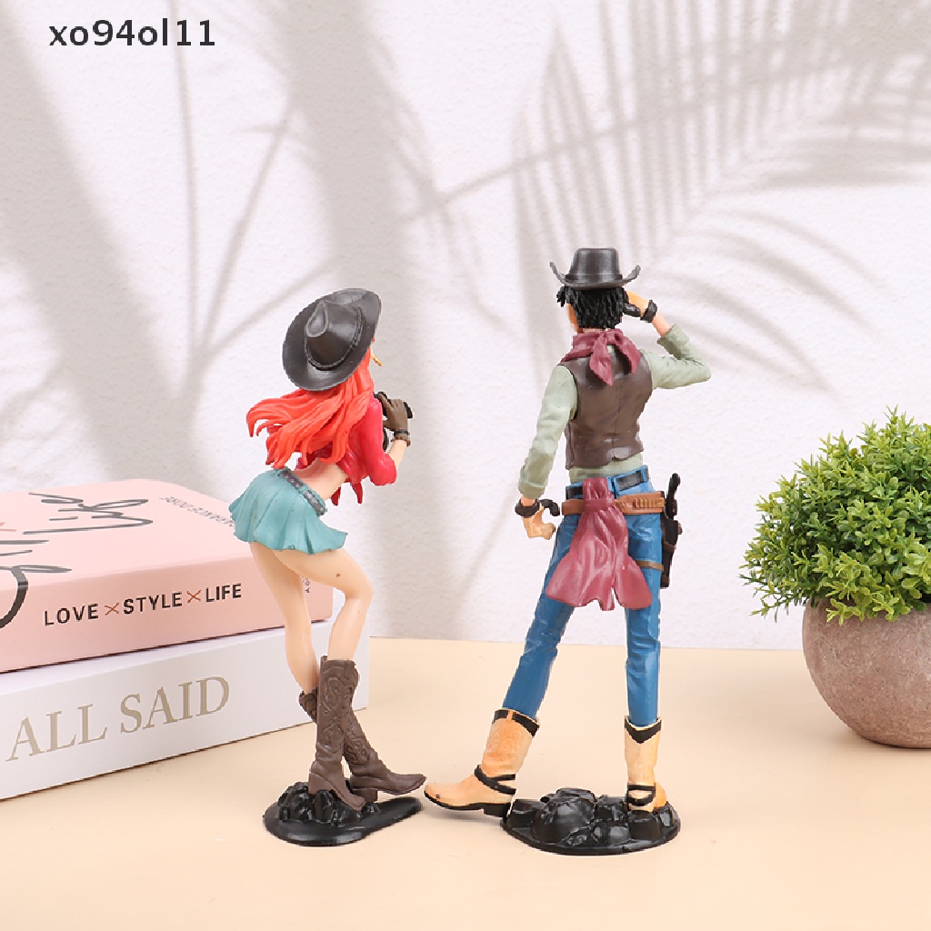 Xo Luffy Figure Treasure Cruise World Journey Koboi Luffy Nami Model Patung Mainan OL