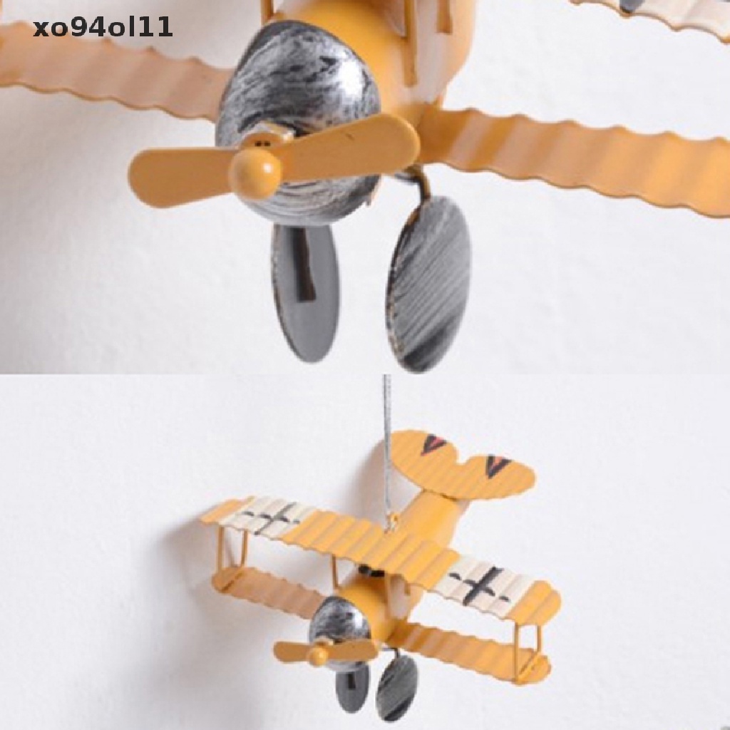 Xo Vintage Besi Tempa Model Pesawat Mini Ornamen Kreatif Interior Mobil Plane OL