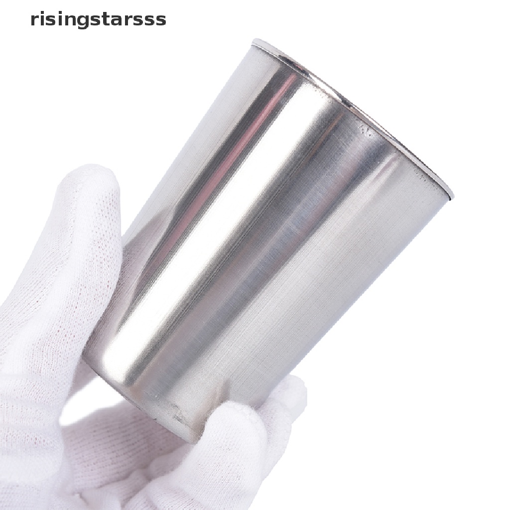 Rsid Span-new 4pcs Stainless Steel Cover Mug Camping Cangkir Minum Kopi Teh Bir Dengan Case Jelly