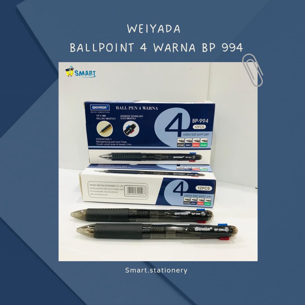 

WEIYADA BALLPOINT 4 WARNA BP 994 1PAK