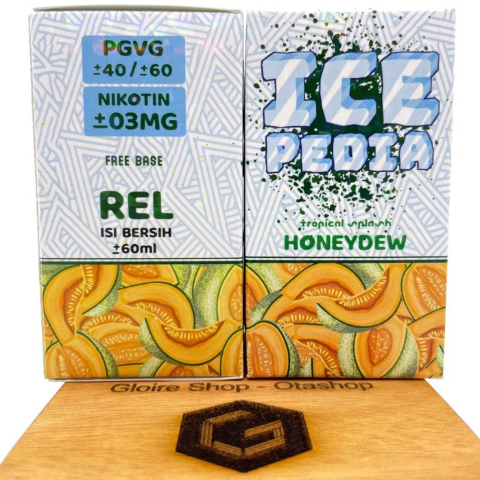 FREEBASE - Ice Pedia HONEYDEW 60ml by Majapahit Liquid Melon Icepedia