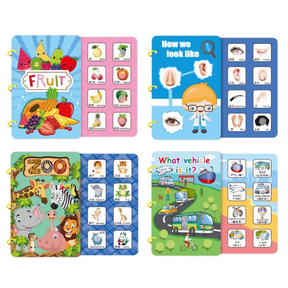 Lanfy Bayi Buku Tenang Untuk Anak Mainan Anak Permainan Edukasi Diy Stiker Kartu Papan Mainan Belajar Bahan Manual Kit Anak Buku Cognition