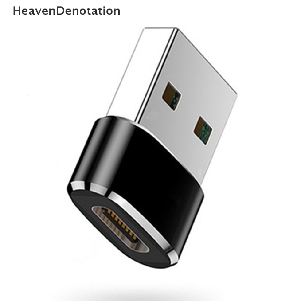 [HeavenDenotation] 2pak Adaptor OTG Tipe-C female to USB male PD fast charge Kabel data new HDV
