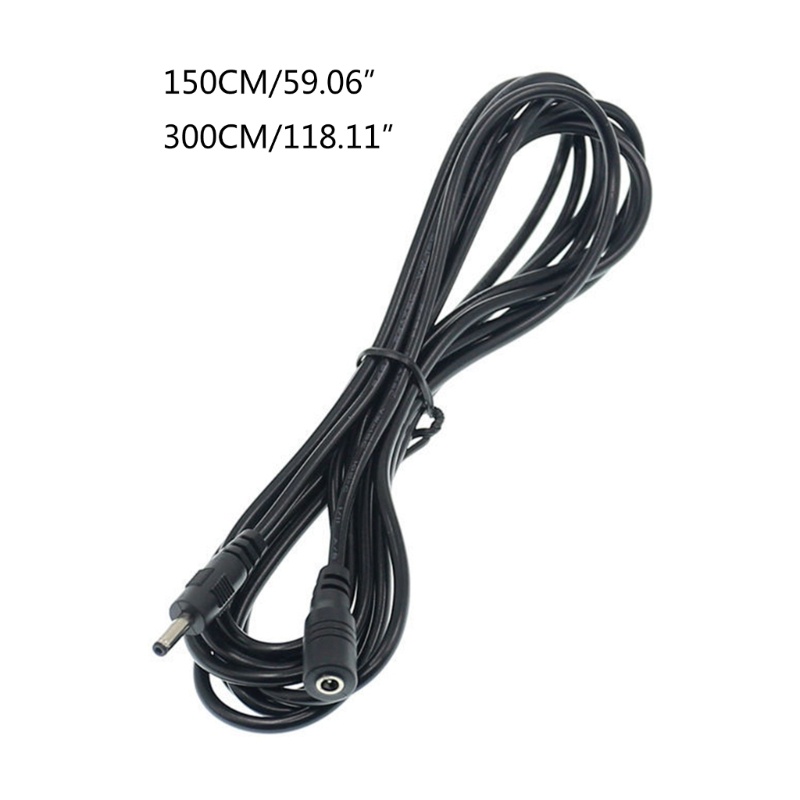 Cre 3.5mmx1.35mm DC Power Extension Cable Male to Female Kabel Ekstensi Untuk IP Camera Keamanan Kamera CCTV 1.5m/3m