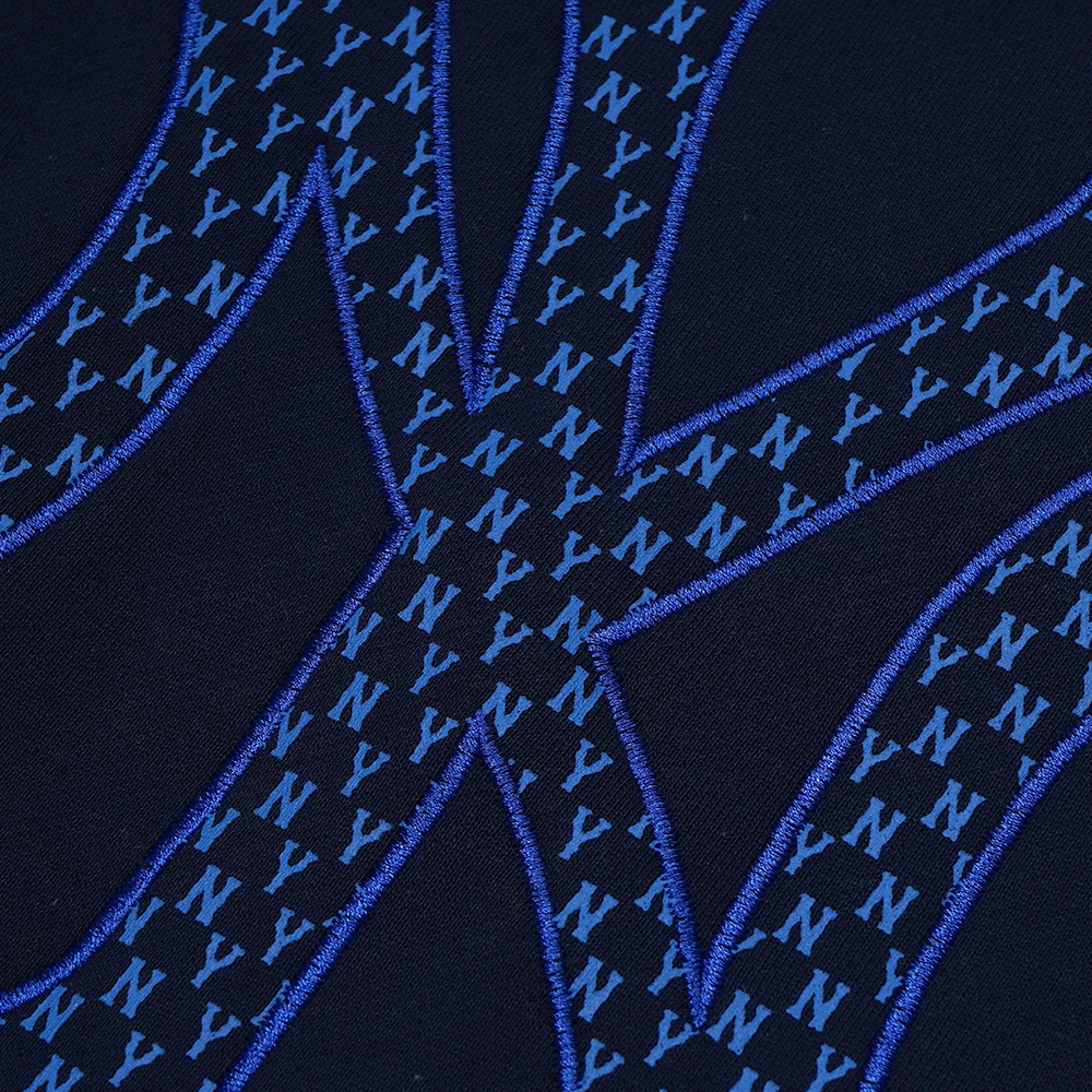 M7B NY Yankees Monogram Back Logo Sweatshirts Navy