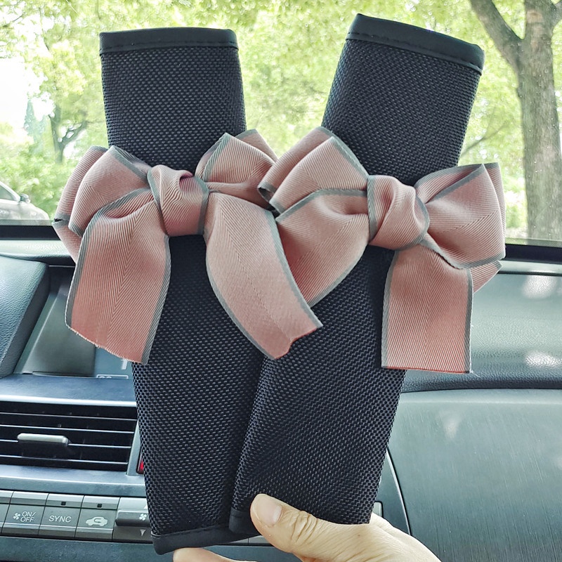 Cover Bahu Sabuk Pengaman Mobil, Cover Pelindung Sabuk Pengaman Kupu-Kupu Kreatif Interior