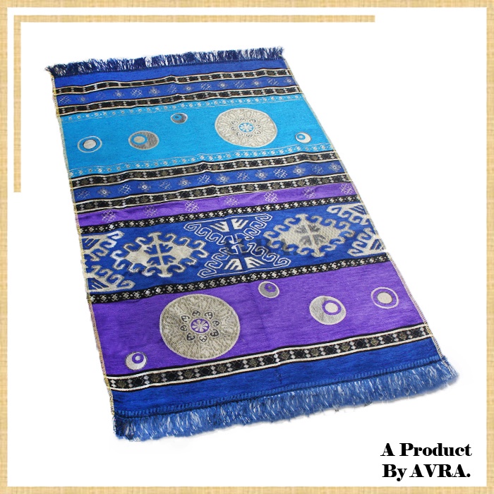 Sajadah Travel Anti Slip Sejadah Travelling Tebal Dan Empuk Bulu Polos Motif Premium