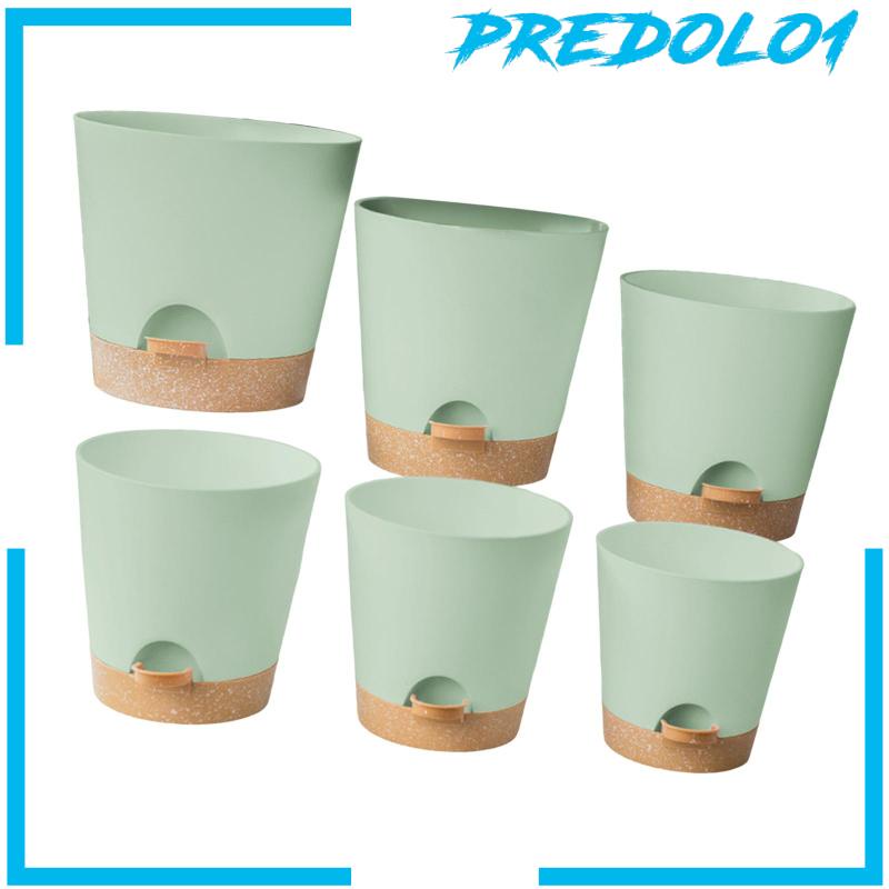 [Predolo1] 6buah Planter Self Watering Dengan Lubang Drainase Pembibitan