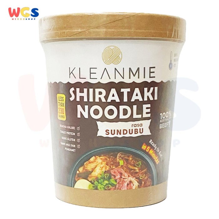 Kleanmie Shirataki Instant Noodle Rasa Sundubu Gluten Free No MSG 150g