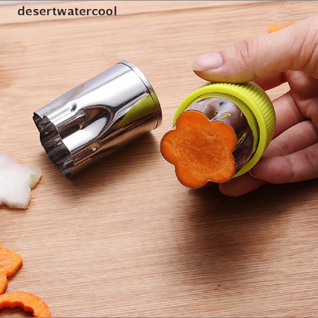 Deid 8Pcs Stainless Steel Bentuk Bunga Buah Sayur Peelers Cookies Cutter Cetakan Martijn