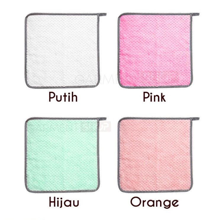 KAIN LAP TANGAN │ LAP PIRING CORAL │ LAP DAPUR │ HANDUK PEMBERSIH SERBET MICROFIBER