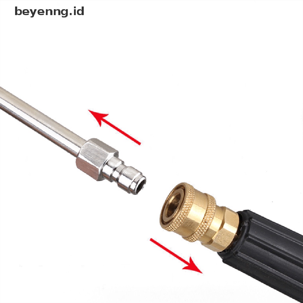 Beyen 25° /90° Nozzle Tongkat Ekstensi Pistol Air Daya Tekanan Tinggi1Per4 &quot;Alat Pembersih Lance Siku Bentuk U ID