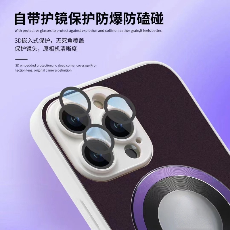 IPHONE High End AG Hollow Magnetic Suction Cover Pelindung Cocok Untuk Iphone14 13 12 11 Pro Max Cakupan Penuh Lensa Film Bisnis Gaya Case