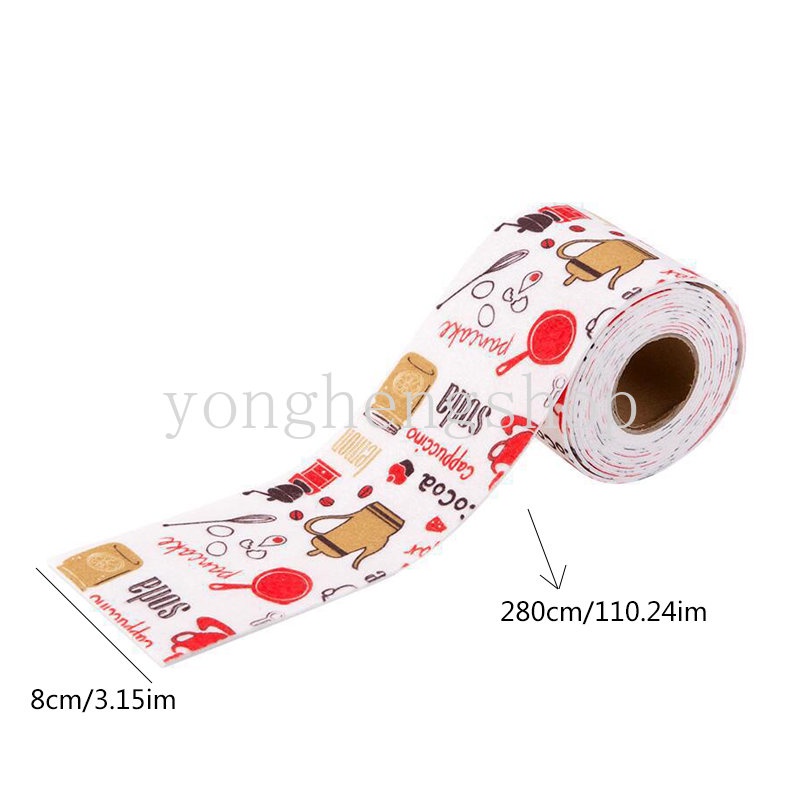 2.8 M Wastafel Dapur Tahan Air Stiker Anti Fouling Tape Meja Toilet Gap Self-adhesive Seam Stickers Window Water-absorbing Sticker Wastafel Sealing Strip Tape