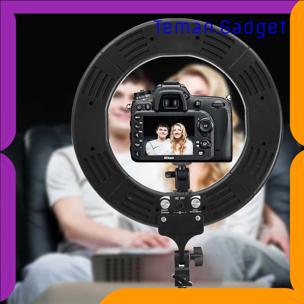 TG - KMR TaffSTUDIO Ring Light LED Kamera DSLR 65W 336 LED 12 Inch Tripod - RL-18